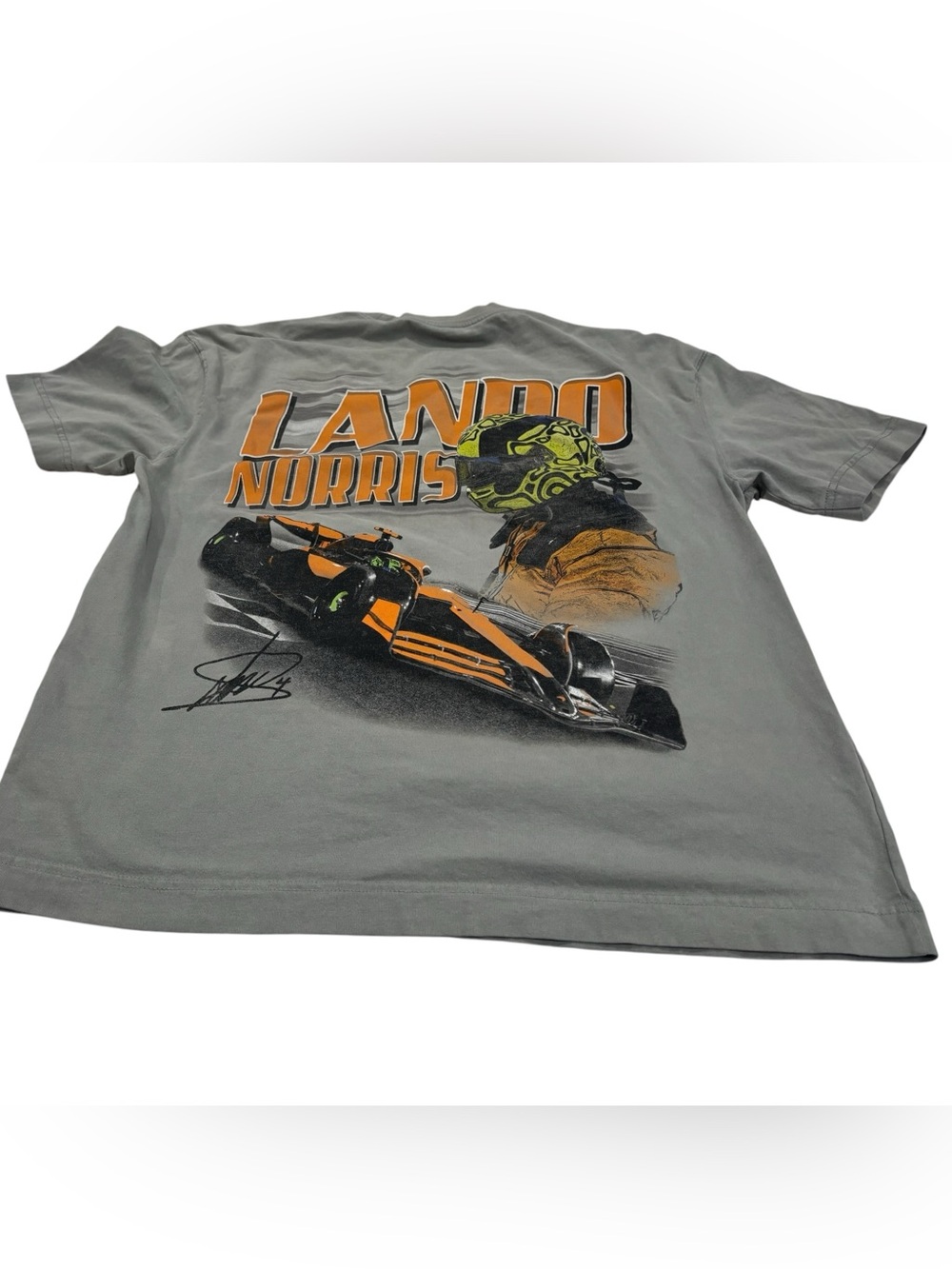 Hollister McLaren Gray Heavyweight Boxy Tee with Lando Norris